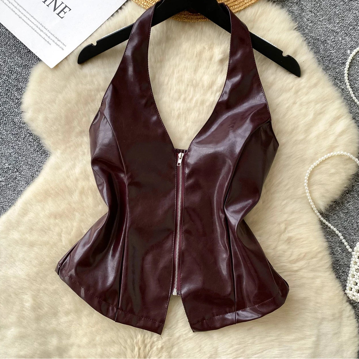 After Dark Leather Top