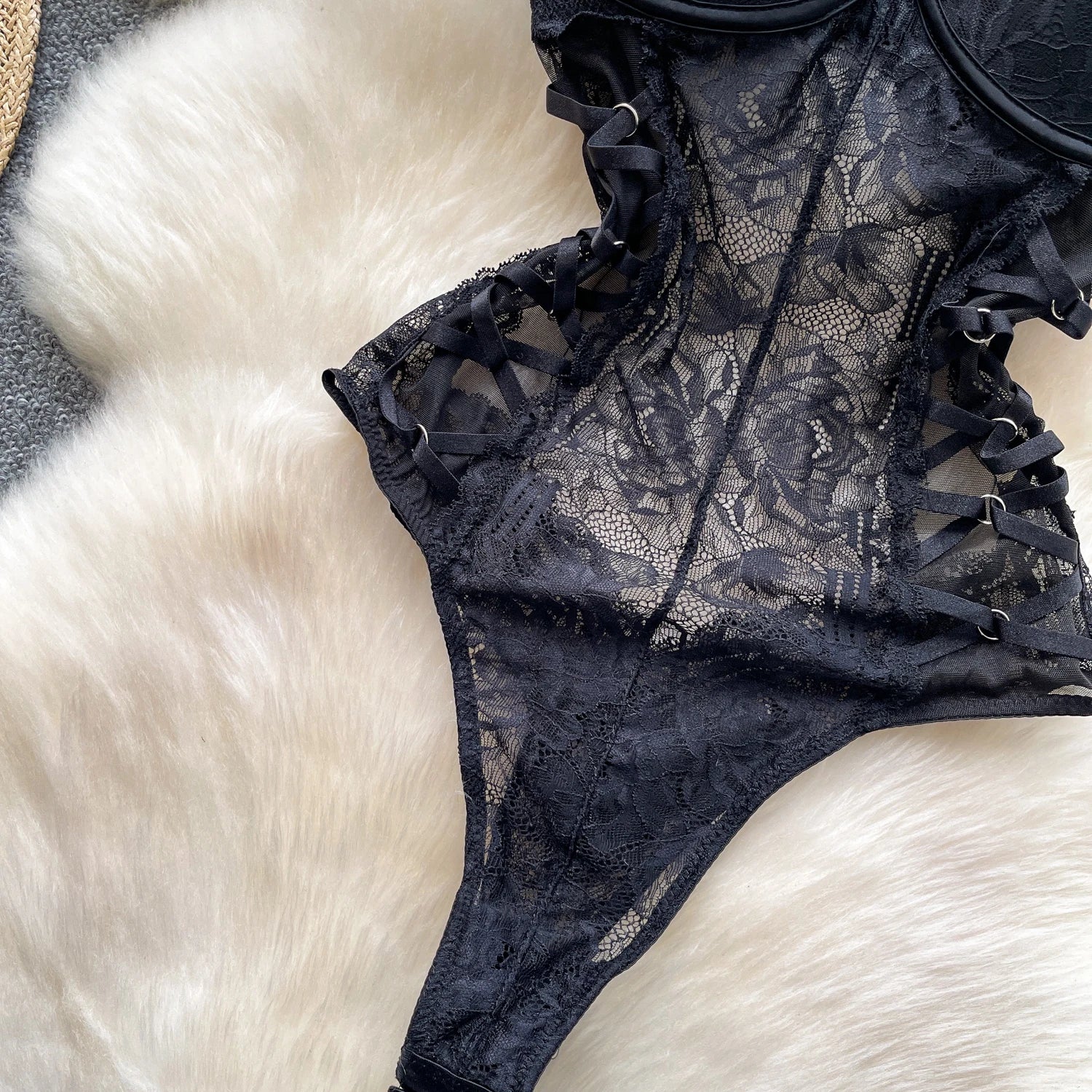 Heartframe Lace Bodysuit