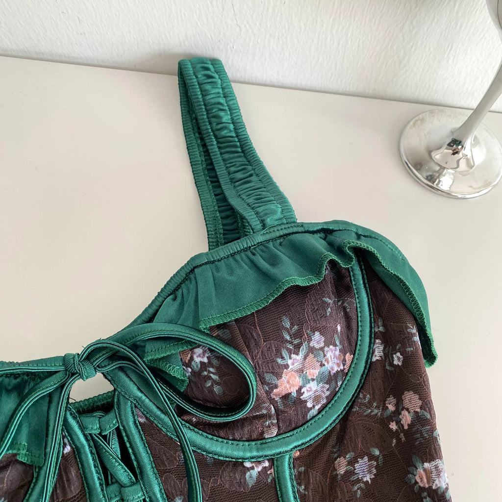 Midnight Garden Corset Top