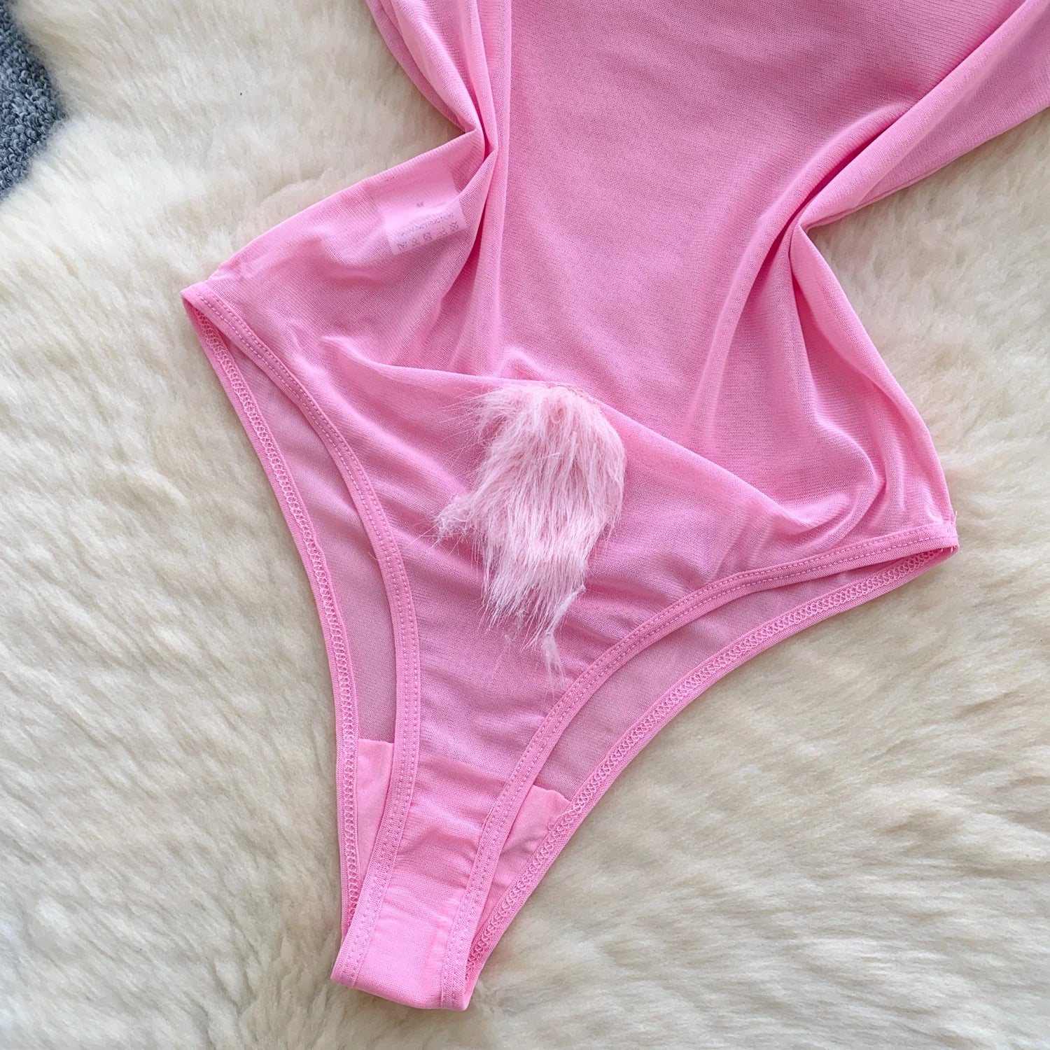 Fluffy Bunny Bodysuit