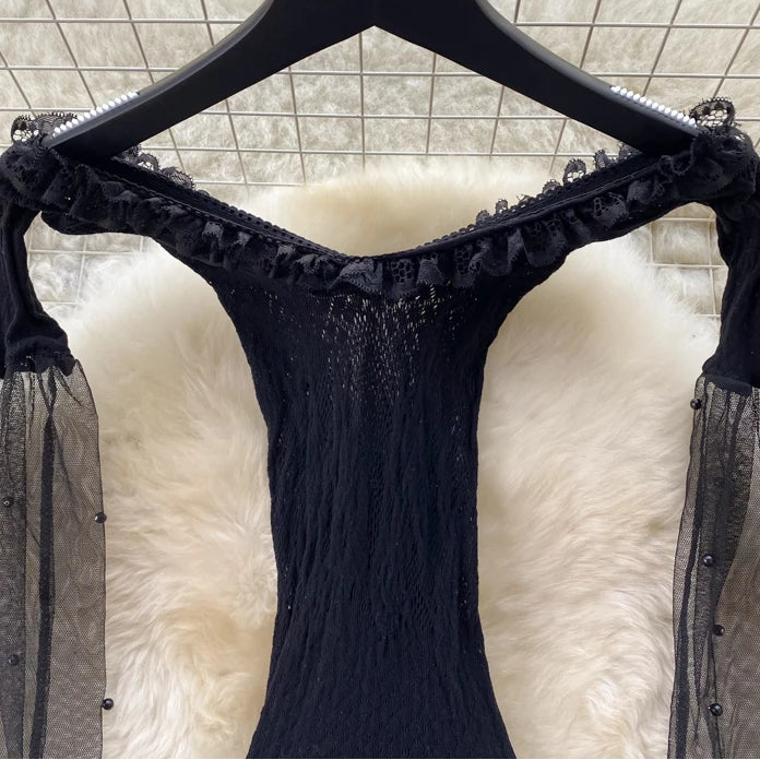 Devil Timing Mesh Dress