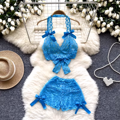 Bow Ribbon Shorts Set