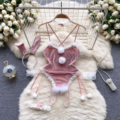 Bunny Girl Cosplay Playsuit Set
