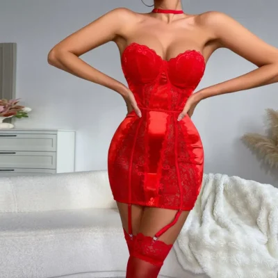 Lace Garter Dress